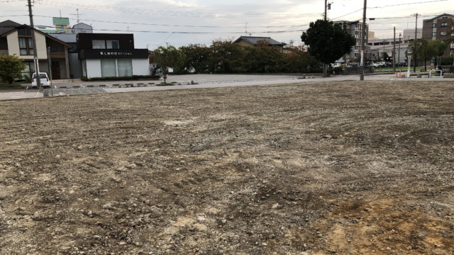 元「パティスリー・ラ・ナチュール」建物解体の様子 2018年10月10日(水)